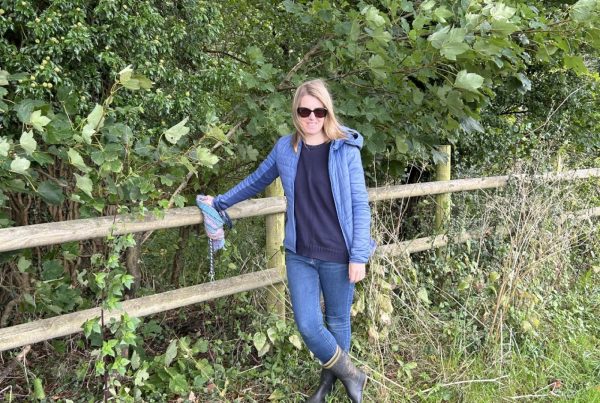 Lizzie Pepper enjoying nature